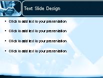Hello2 Blue PowerPoint Template text slide design