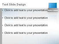 Laptop Reflection PowerPoint Template text slide design