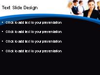 Smiling Female Exec PowerPoint Template text slide design