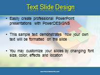 Solution In Hand B PowerPoint Template text slide design