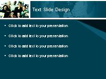 The Company 02 Blue PowerPoint Template text slide design