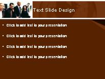 The Company Brown PowerPoint Template text slide design