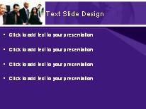 The Company Purple PowerPoint Template text slide design