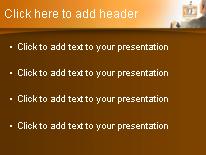 Video Conference 02 Orange PowerPoint Template text slide design