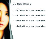 Asian Business Woman 01 PowerPoint Template text slide design