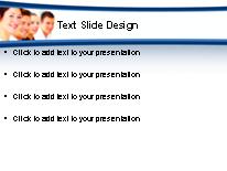 Business Blue Eyes PowerPoint Template text slide design