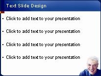 Business Grin PowerPoint Template text slide design