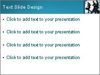 Business Walk PowerPoint Template text slide design