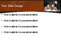 Consulting Group 02 Orange PowerPoint Template text slide design