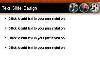 Finance2 Orange PowerPoint Template text slide design