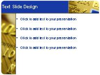 Golden Credit Card PowerPoint Template text slide design