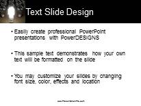 Group Idea Dark PowerPoint Template text slide design