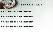 Heated Conversation PowerPoint Template text slide design