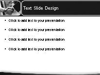 Hello2 Gray PowerPoint Template text slide design