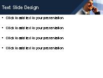 Man On Cell PowerPoint Template text slide design