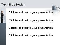 Moving Up PowerPoint Template text slide design