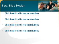 Sales Meeting Blue PowerPoint Template text slide design
