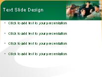 Sales Meeting Green PowerPoint Template text slide design