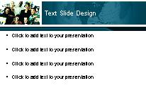 The Company 02 Blue PowerPoint Template text slide design