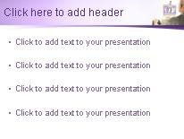 Video Conference 02 Purple PowerPoint Template text slide design