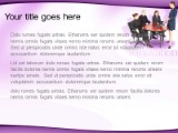Executives Purple PowerPoint Template text slide design