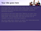 Back For Highschool Purple PowerPoint Template text slide design