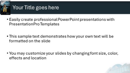 Graduate Widescreen PowerPoint Template text slide design