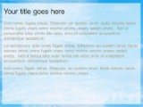Clouds Waves 01 PowerPoint Template text slide design