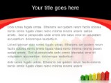 Home Energy Red PowerPoint Template text slide design