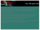 Blurry Diplay Teal PowerPoint Template text slide design