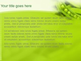 Peas In A Pod PowerPoint Template text slide design