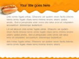 Single Hotdog PowerPoint Template text slide design