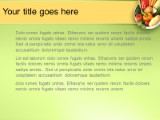 Veggie PowerPoint Template text slide design