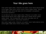 Veggie Diet PowerPoint Template text slide design