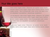 Wine N Cheese PowerPoint Template text slide design