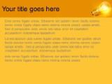 Bulb Orange PowerPoint Template text slide design