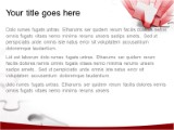 Piece In Place Red PowerPoint Template text slide design