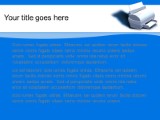Printer PowerPoint Template text slide design
