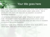 Searching Green PowerPoint Template text slide design