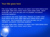 Blue Glass World PowerPoint Template text slide design