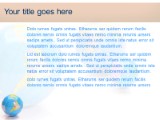 Bright Globe PowerPoint Template text slide design
