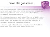 Cubed Purple PowerPoint Template text slide design