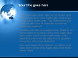Fareast Rays Blue PowerPoint Template text slide design