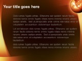 Funky Gold PowerPoint Template text slide design