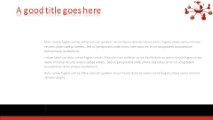 Global Computer Network Red Widescreen PowerPoint Template text slide design