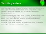 Global Networking Green PowerPoint Template text slide design
