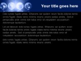 Globe Illumination Blue PowerPoint Template text slide design
