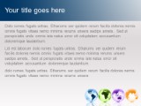 Globes Around The World Blue PowerPoint Template text slide design
