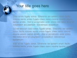 International Blue PowerPoint Template text slide design