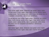 International Purple PowerPoint Template text slide design